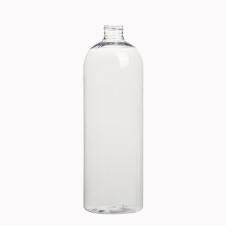 1L Clear Boston Bottle 28mm